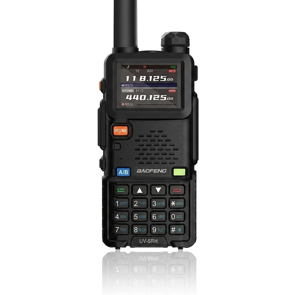 【New Release】BAOFENG 5RH 10W Walkie Talkie – Long Range Ham Radio (Upgraded UV-5R), NOAA Weather Alert, 999 Channels, Rechargeable Two-Way Radio for Emergency, Camping, Off-Road & Survival (FRS/GMRS Compatible) Audio