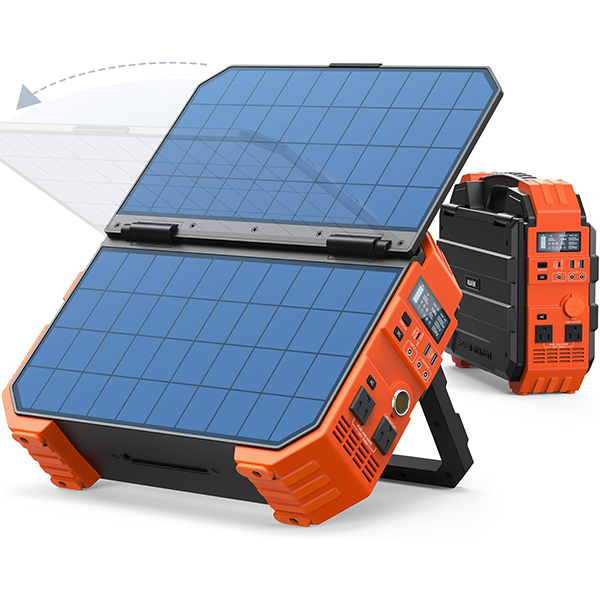 💥 Special Offers⚡BLAVOR Portable Power Station 1600W (Peak 3200W), Built-in Solar Panel, 1024Wh LiFePO4 Battery, 100W USB-C Fast Charge, Solar Generator for Home Backup, Camping, Power Outages & RV