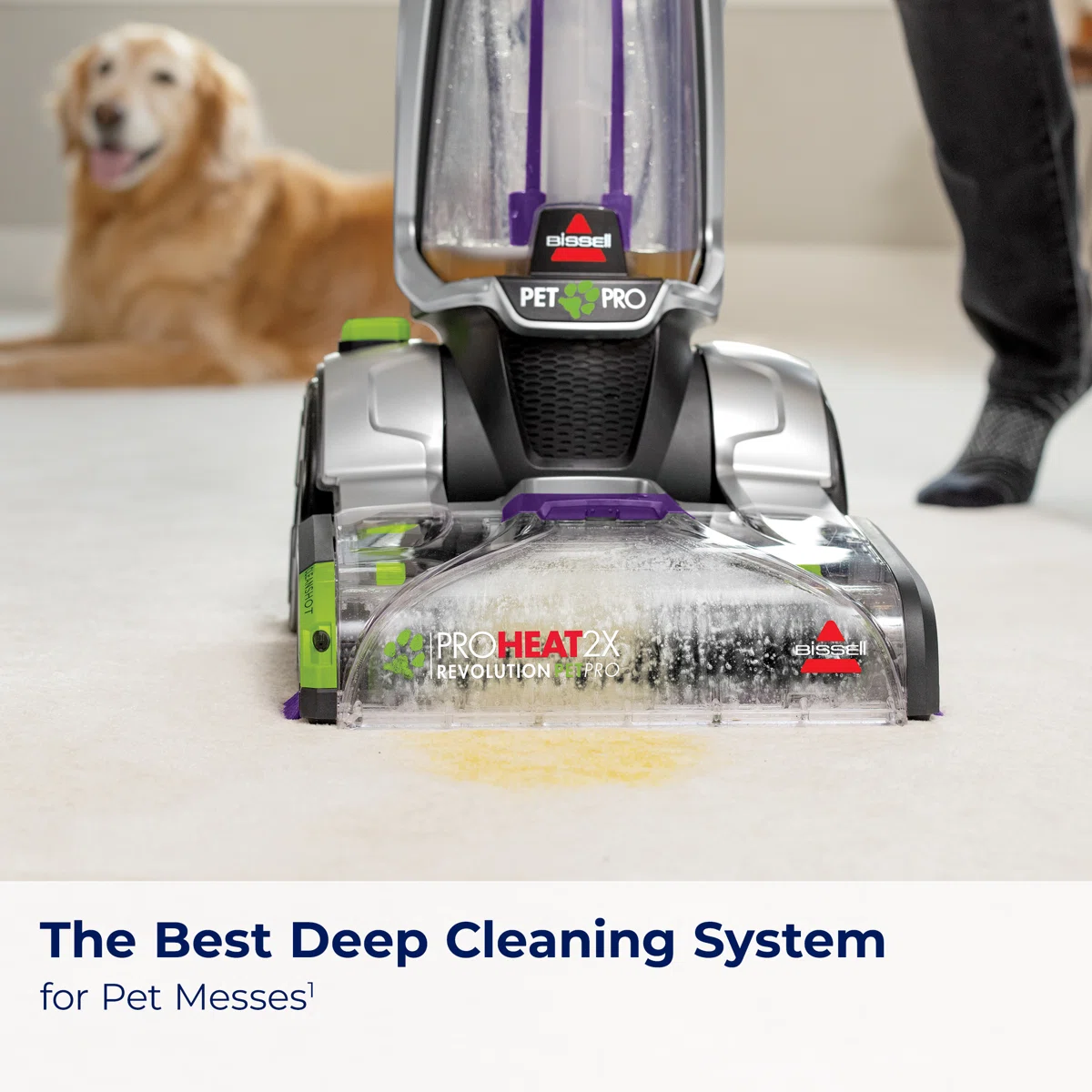 BISSELL ProHeat 2X Revolution Pet Pro Plus, Upright Deep Cleaner, Dual Dirt Lifter Powerbrush, Hose & Tool Attachment, Pet Upholstery Tool