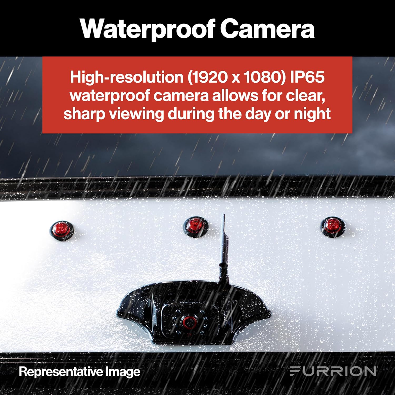 Furrion Magnetic Wireless Solar Backup Camera (with 7-inch IPS Touchscreen)