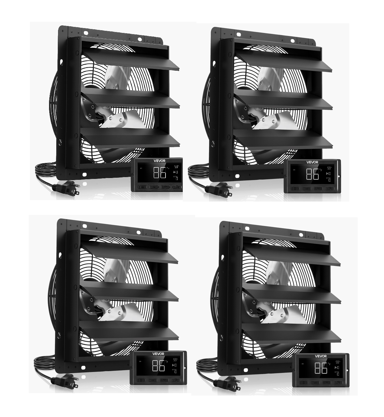 ✨Buy 1 Get 1 Free✨ VEVOR Exhaust Fan, Wall Mounted Attic Fan
