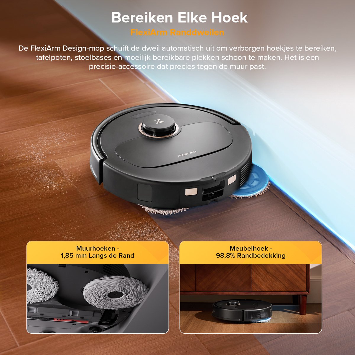 Roborock Qrevo S5V Robotstofzuiger met dock