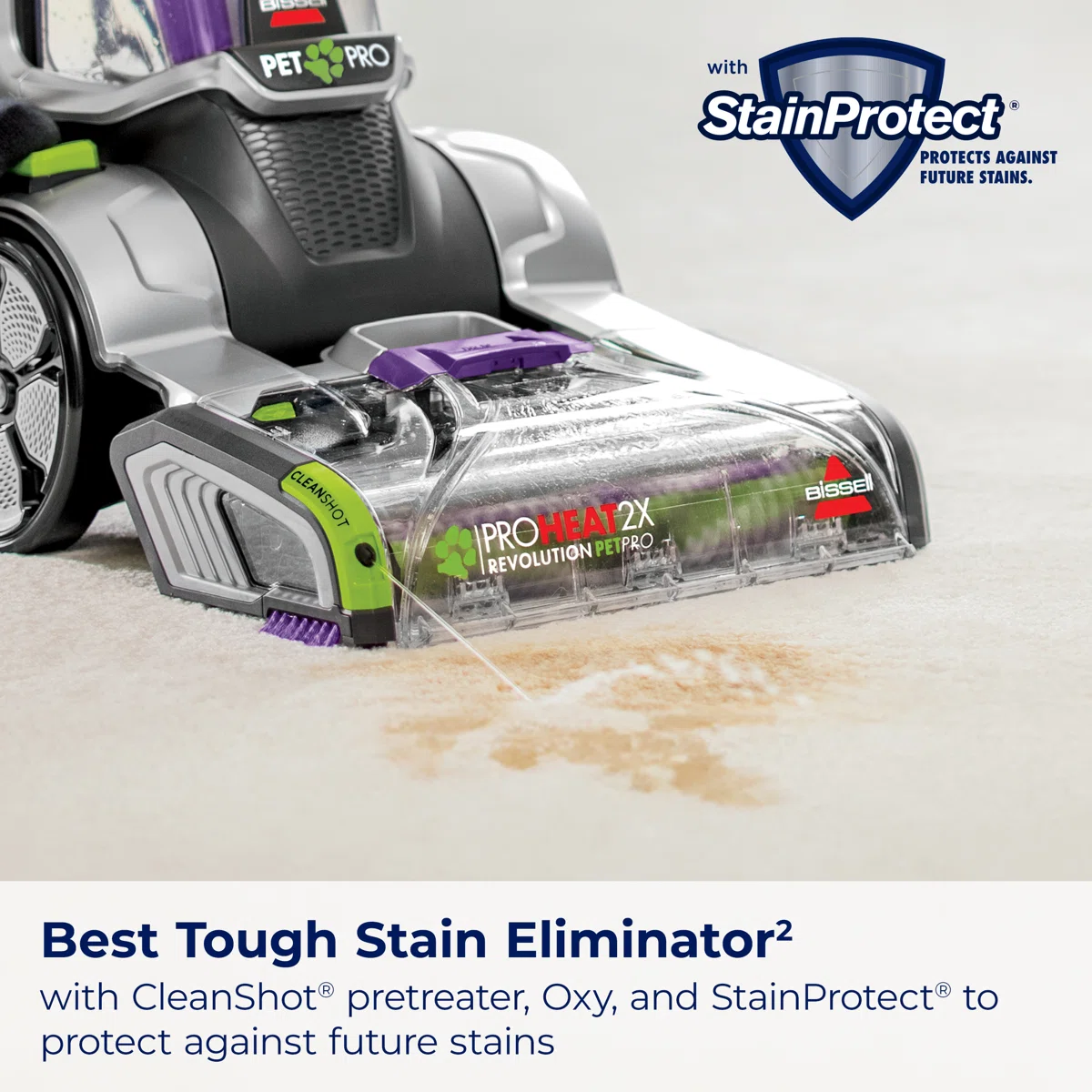 BISSELL ProHeat 2X Revolution Pet Pro Plus, Upright Deep Cleaner, Dual Dirt Lifter Powerbrush, Hose & Tool Attachment, Pet Upholstery Tool