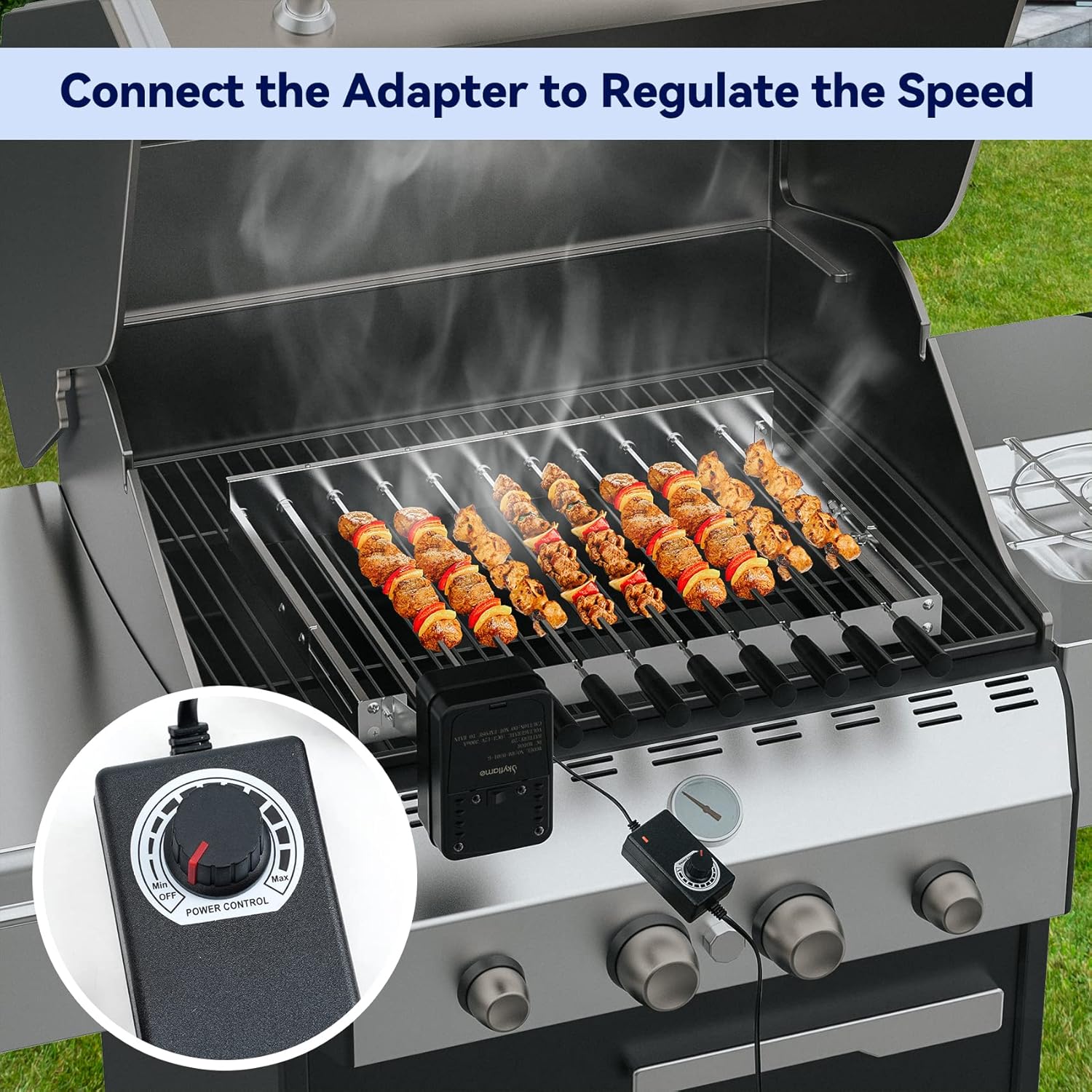 ⚡Special Offers Automatic RotatingBBQ Grill Rack