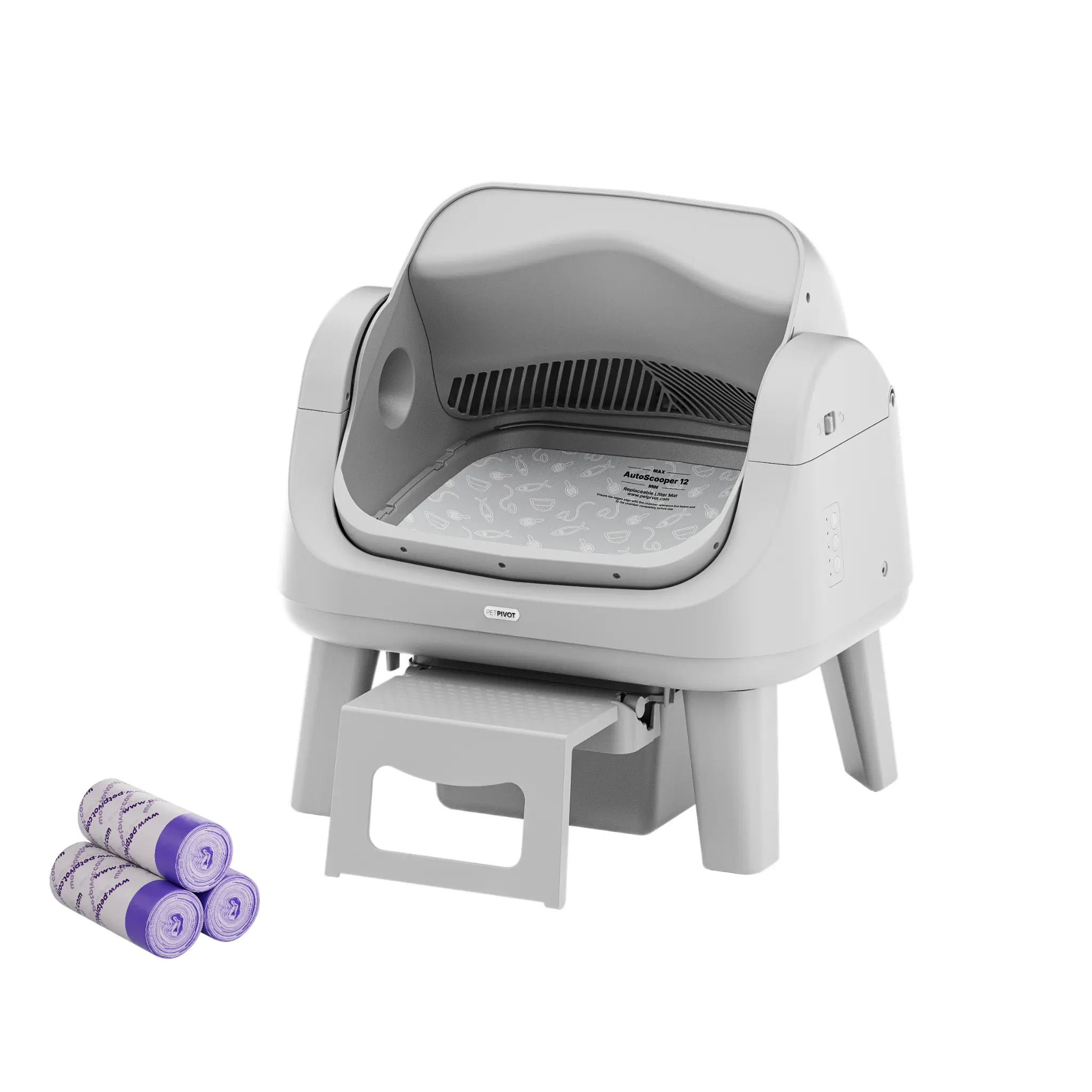 Value Price🐱PetPivot AutoScooper 12 Lite Open Top Self Cleaning Cat Litter Box