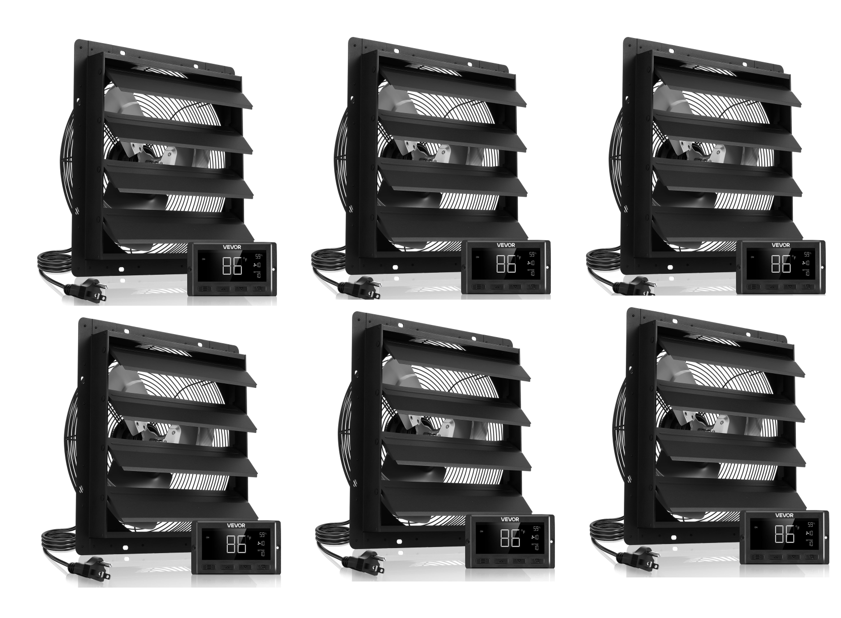 ✨Buy 1 Get 1 Free✨ VEVOR Exhaust Fan, Wall Mounted Attic Fan