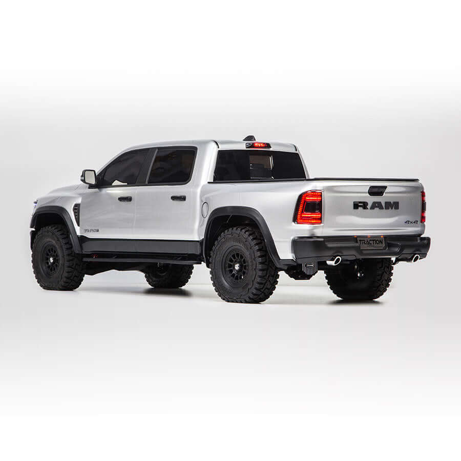 Rear axle with differential gears for Dodge RAM 1500 RC crawler