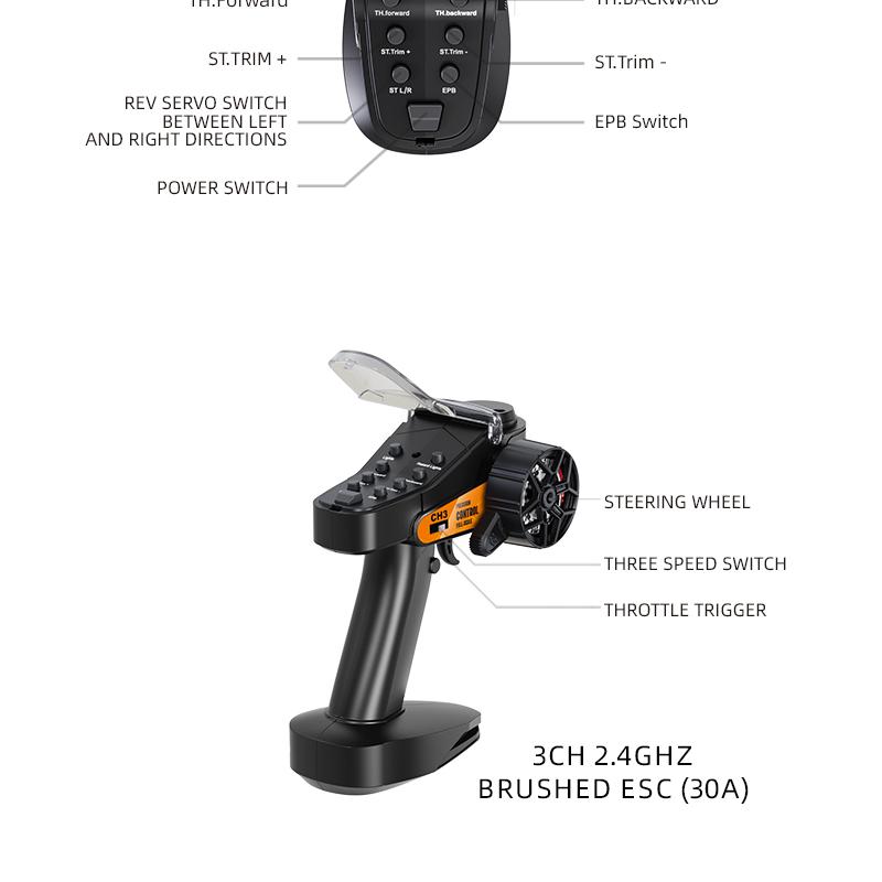 JXC 1/18 Scale RC Crawler ,2.4GHz HighTorque 4WD RC Crawling Car-Car withExcellent Suspension and ShockAbsorption,Realistic Mechanical Shifting,Dual-Speed Transmission, Multi-FunctionLighting, Dual Li-ion Batteries, PerfectBirthday & Kids Gift