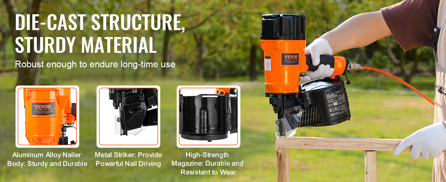 pneumatic nail gun for pallets
