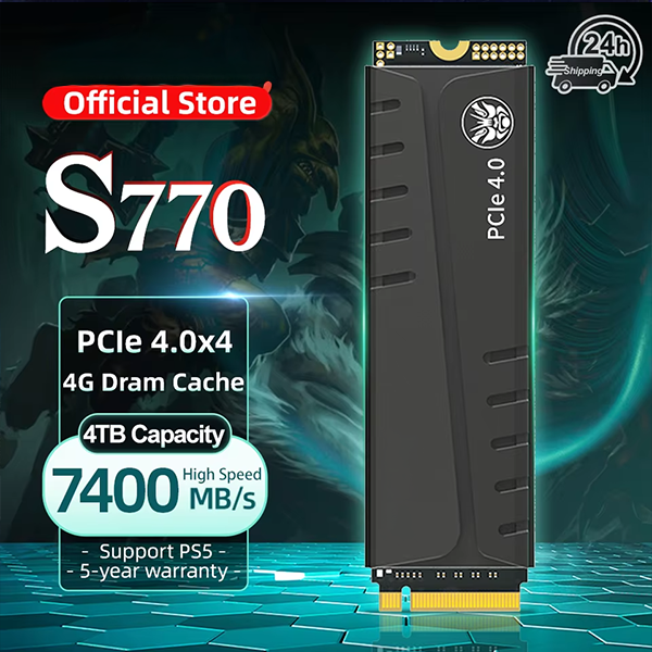 🏆Flash Sale⚡ 🎮 Fanxiang S880 1TB NVMe M.2 SSD for PS5 with Heatsink — Faster Load Times & Gaming Upgrade ⚡