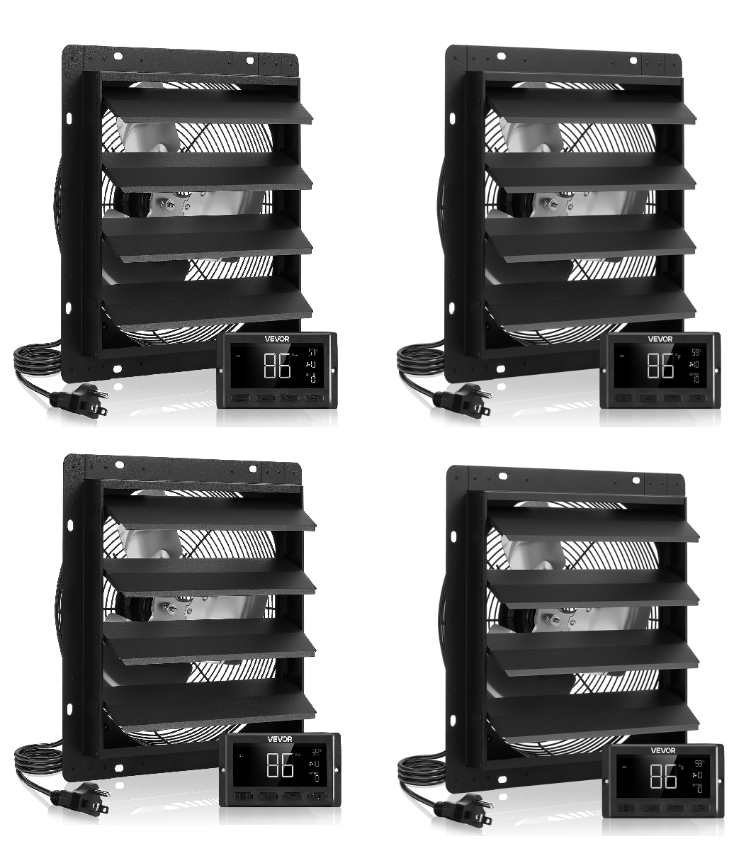 ✨Buy 1 Get 1 Free✨ VEVOR Exhaust Fan, Wall Mounted Attic Fan