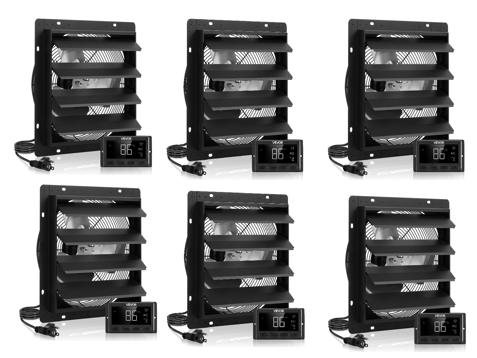 ✨Buy 1 Get 1 Free✨ VEVOR Exhaust Fan, Wall Mounted Attic Fan