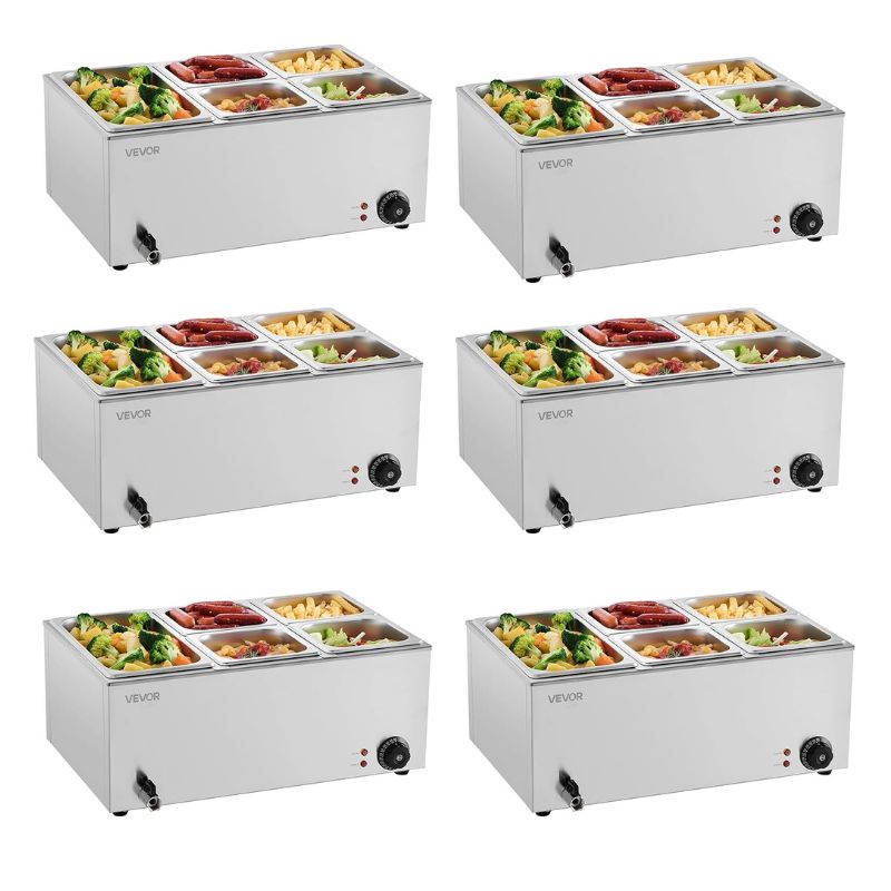 6-Pan Commercial Food Warmer
