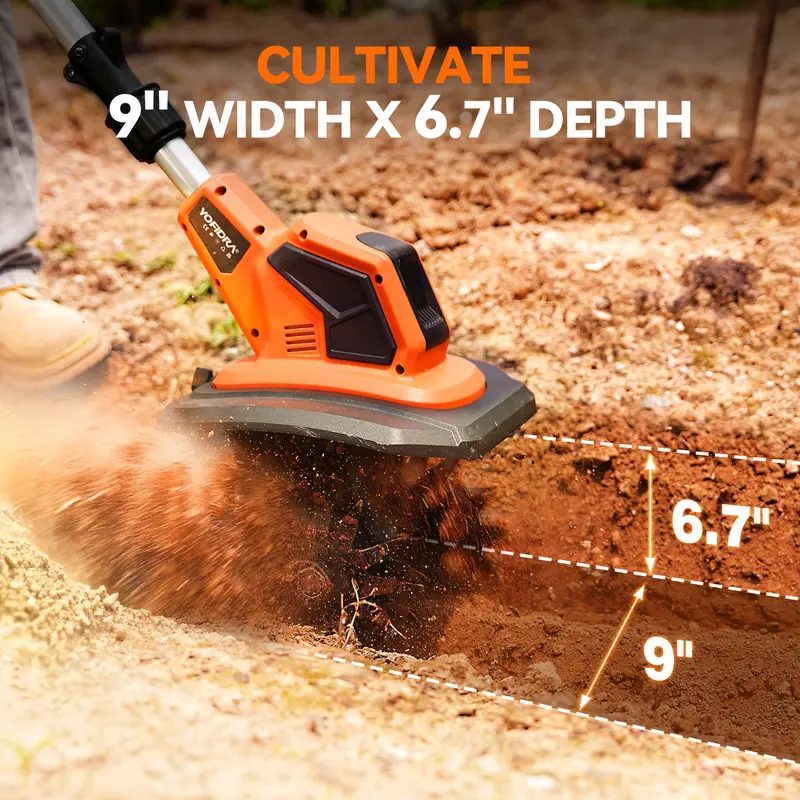 💥Today Only⚡Cordless Brushless Garden Tiller – Fits Makita 18V Batteries