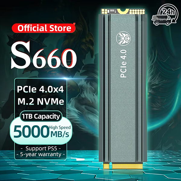🏆Flash Sale⚡ 🎮 Fanxiang S880 1TB NVMe M.2 SSD for PS5 with Heatsink — Faster Load Times & Gaming Upgrade ⚡