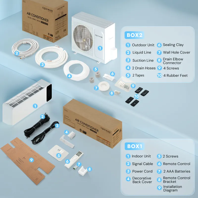Mega Sale - Ductless Mini Split AC with Heat Pump, 115V
