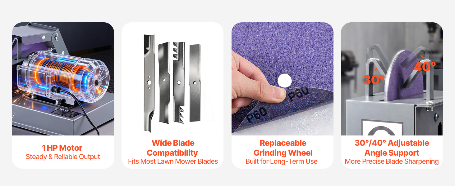 lawnmower blade sharpener grinder