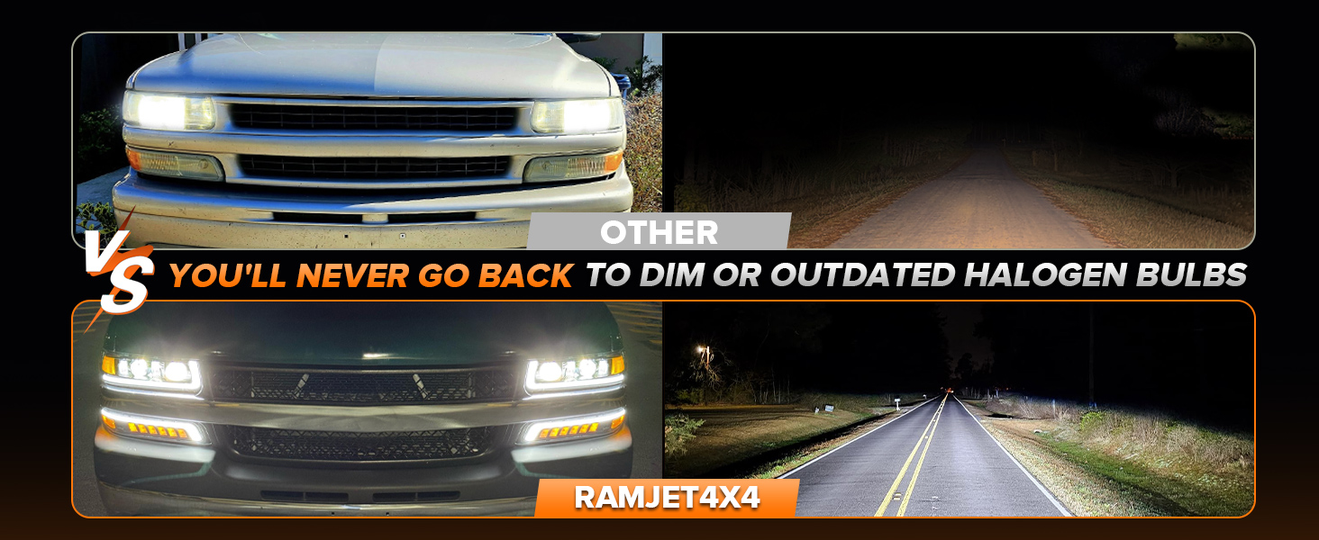 2002 Chevy Silverado LED Headlights