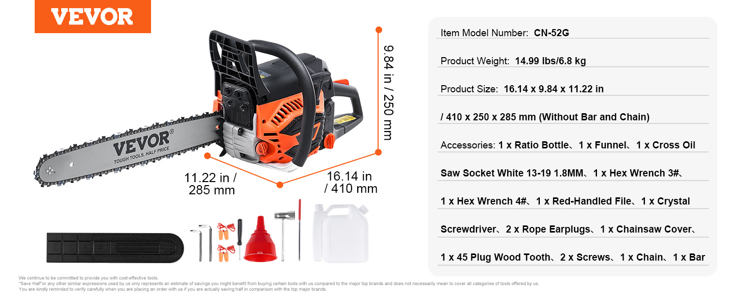 portable gas chainsaw
