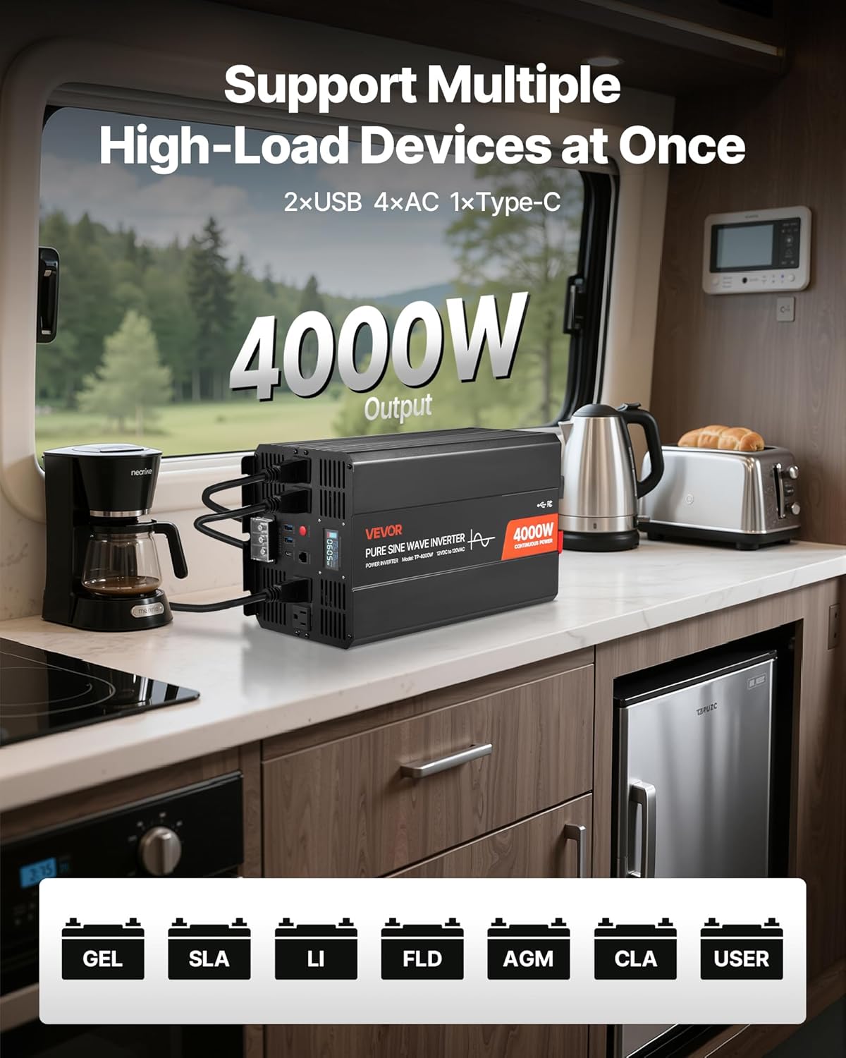 Spring Sale — VEVOR 4000W Power Inverter