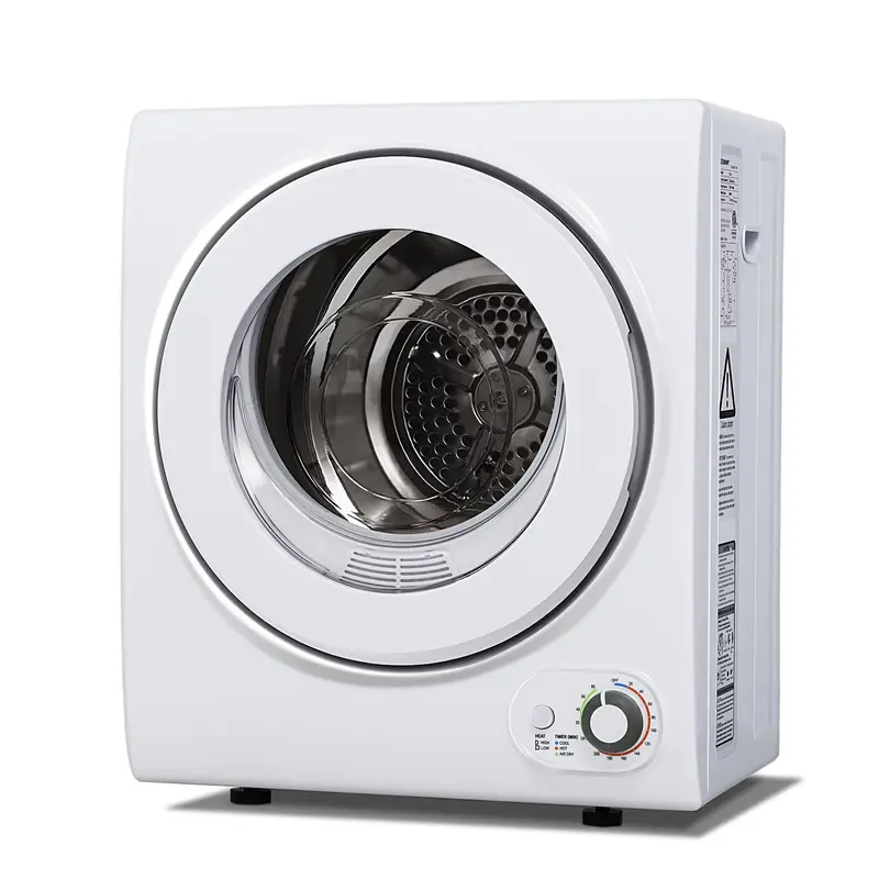[New Release]Portable Dryer. Clothes Dryer with Stainless Steel Drum and Exhaust Hose, Dryer Ideal for Apartments, RVs, Dorm Rooms，White