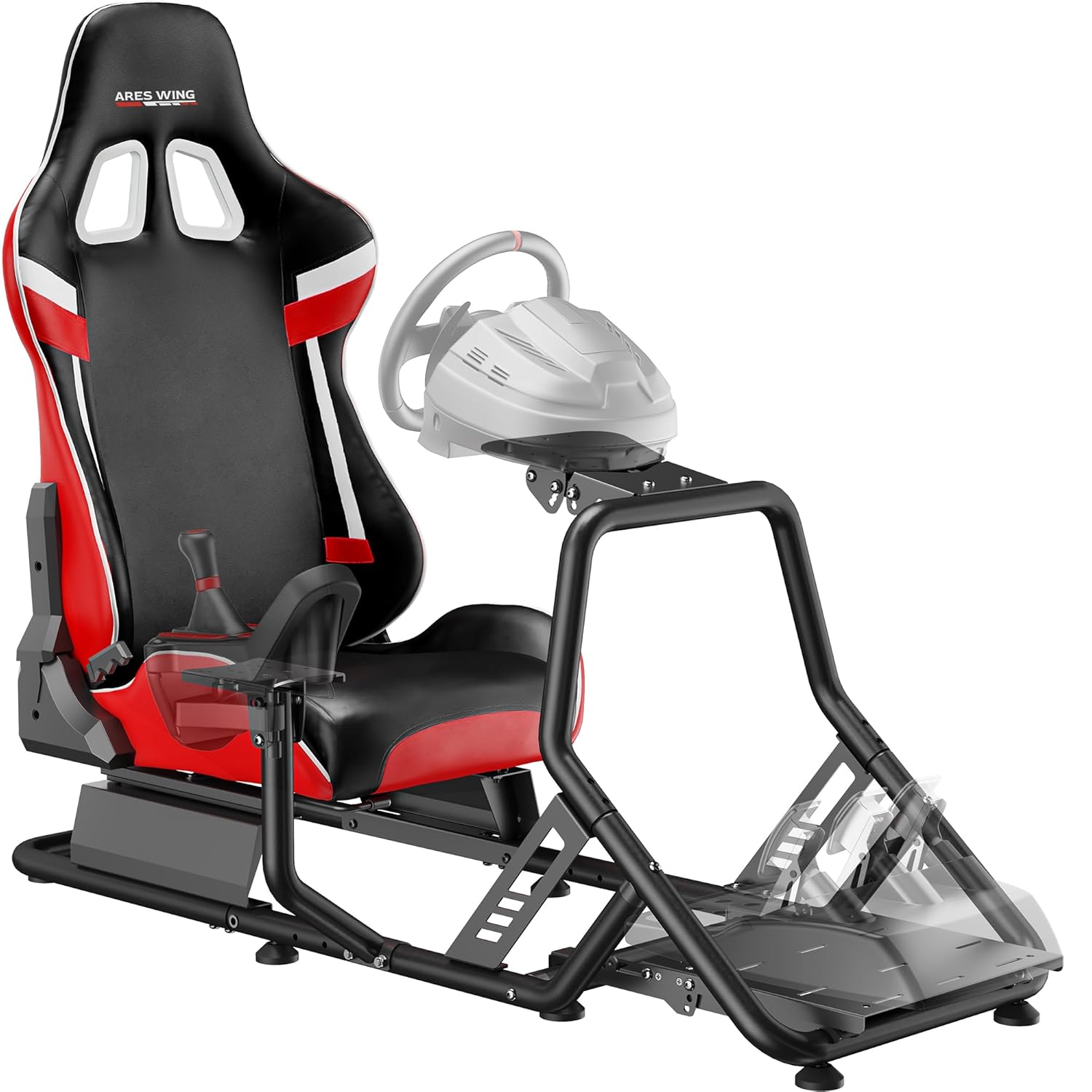 【Spring Sale】Racing Simulator Cockpit with Monitor Mount and Seat