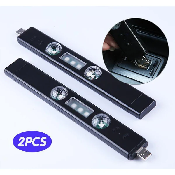 【BIG SALE】A16-GCYS- Wireless Car Interior Ambient Lights- Chargeable USB -star pattern and warm light 2in1-Led Star Decoration Light for Car & Room