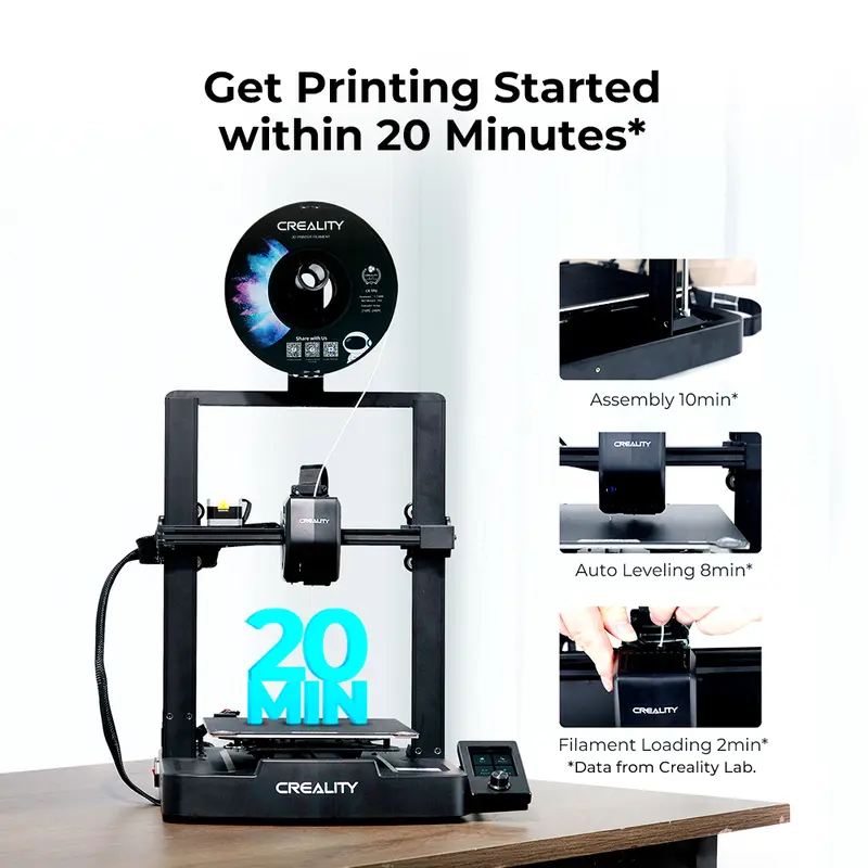 Creality Ender-3 V3 SE 3D Printer - High-Speed Printing & Hassle-Free Assembly