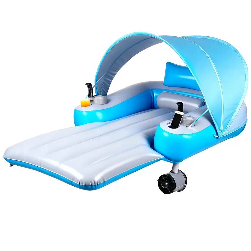 ⏰Last Day Clearance Sale ⏰ -Motorized Pool Float with Canopy