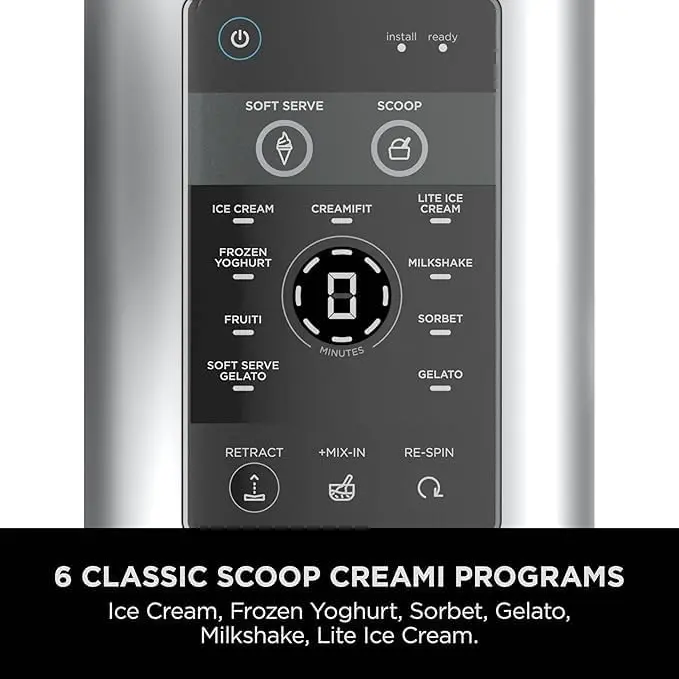 【Double Discount】Ninja CREAMi Scoop & Swirl 13-in-1 Ice Cream Maker, Gelato, Sorbet & Frozen Yogurt Machine, Includes Two 16 oz 2-in-1 Pints