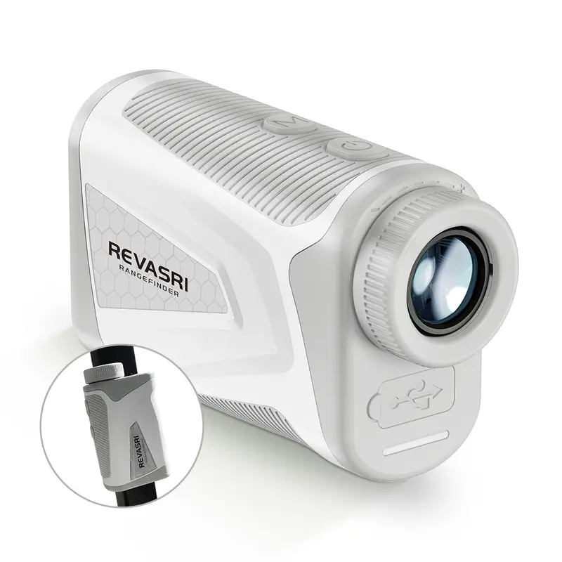 Laser Golf Rangefinder with Slope, Flag Lock Vibration, Rechargeable Range Finders
