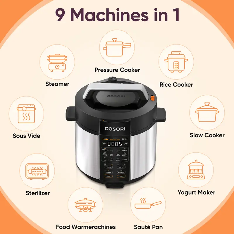 🔥COSORI 9-in-1 6-qt Electric Instant Pressure Cooker - Instant Multi Cooker