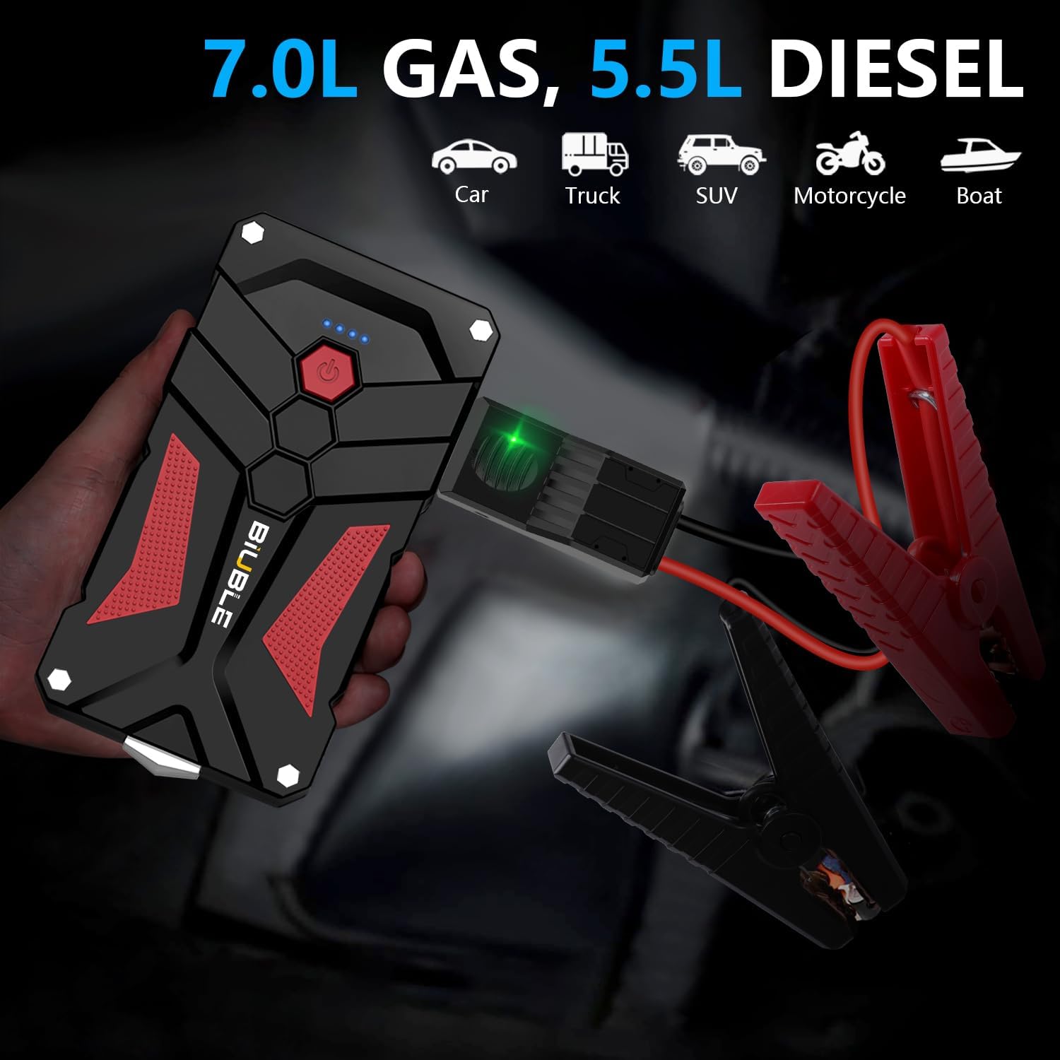 #🏷️ Special Offer/4250A Car Jump Starter for Gas & Diesel Engines