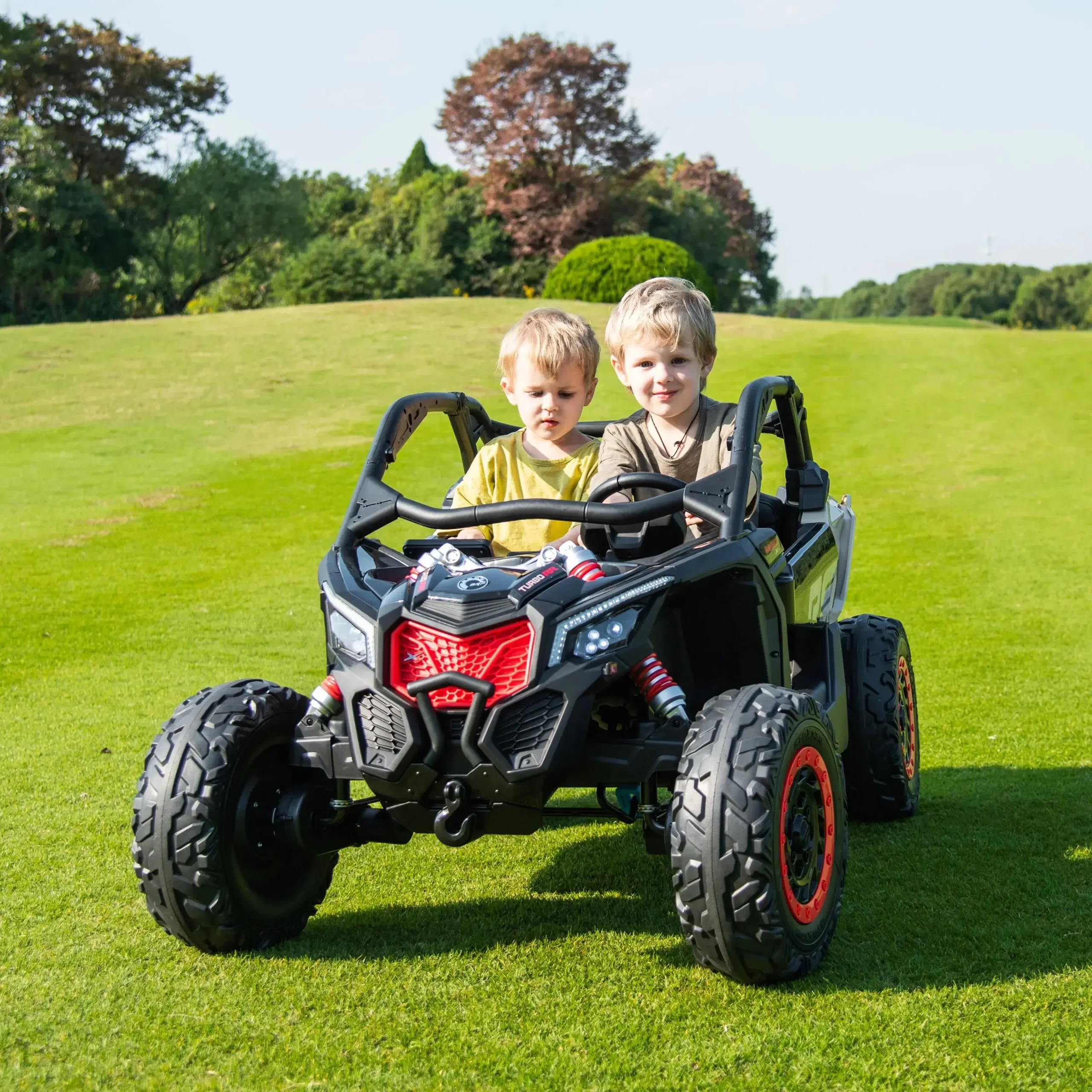 Limited-Time Promotion – Officially Licensed Can-Am Maverick 48V Two-Seater Electric UTV for Kids