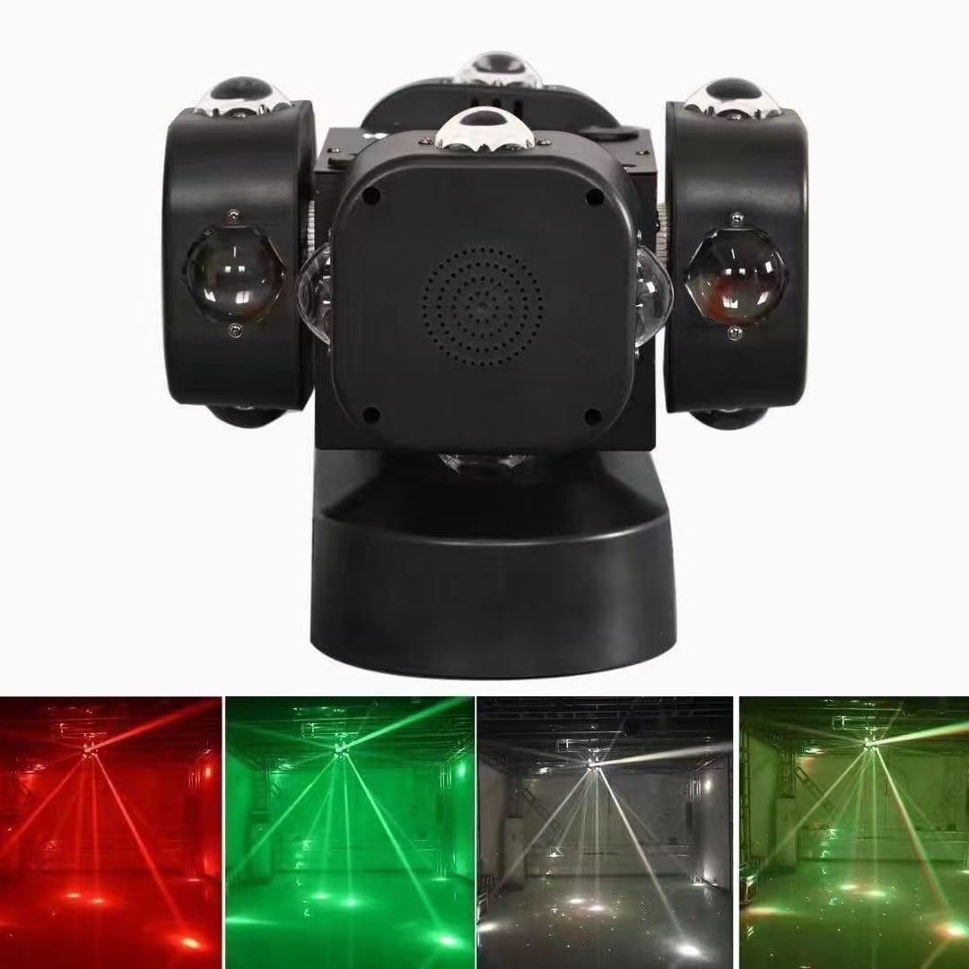 💥🎆 Buy One, Get One Free! Upgraded 16-LED Rotating Beam Light (Remote Control & Sound-Activated Modes) ✨🎁