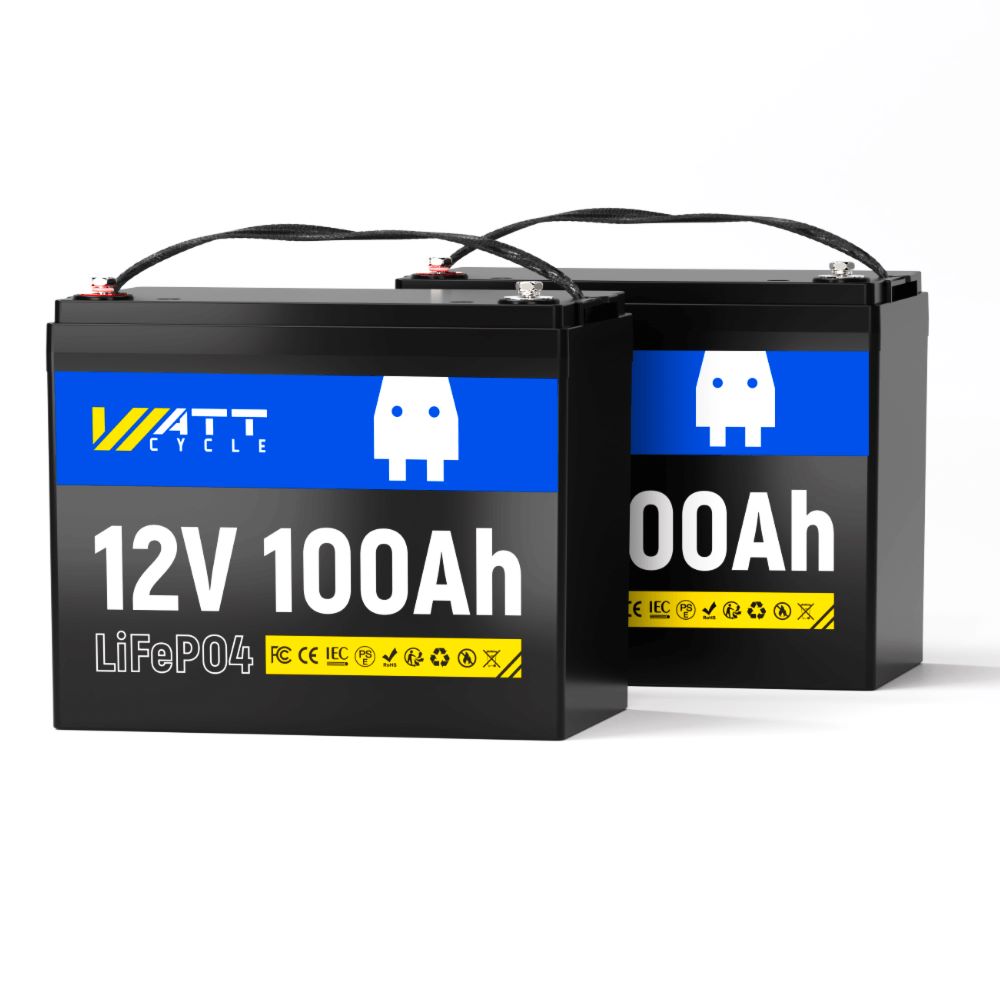 WattCycle 12V 100Ah LiFePO4 Lithium Leisure Battery for Campervans & Caravans