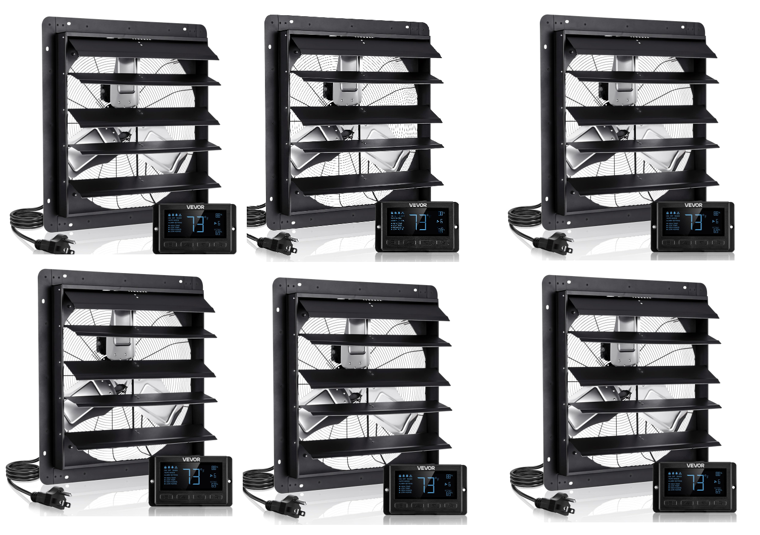 ✨Buy 1 Get 1 Free✨ VEVOR Exhaust Fan, Wall Mounted Attic Fan