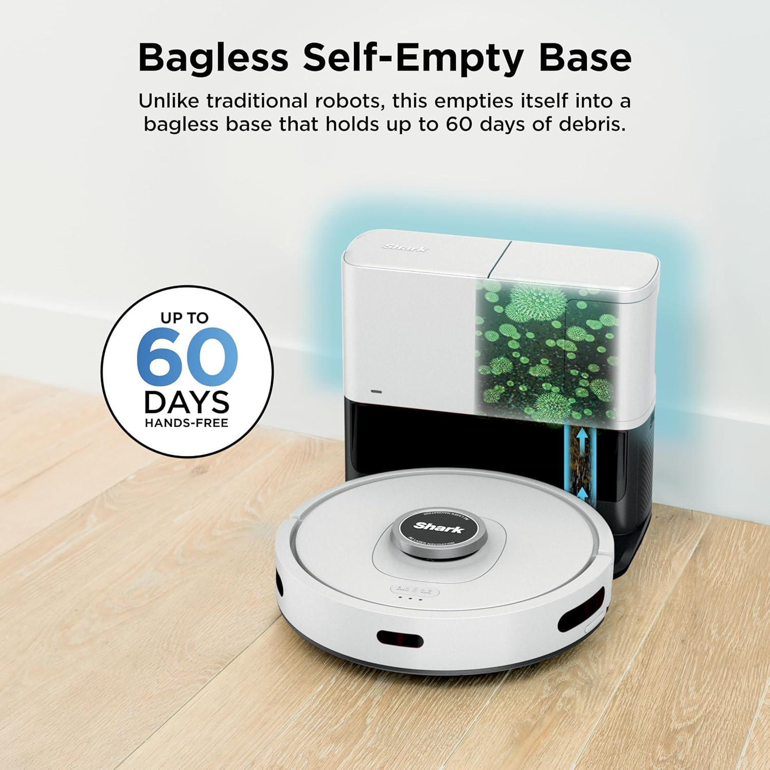 💥Special Offers Shark Matrix Clean | Robot Vacuum Cleaner with Powerful Suction for Pet Hair, Rugs, Carpets & Hard Floors | Self-Empty Base | 60-Day Capacity | Voice Control | LiDAR Navigation | Cool Grey | AV2511AE​