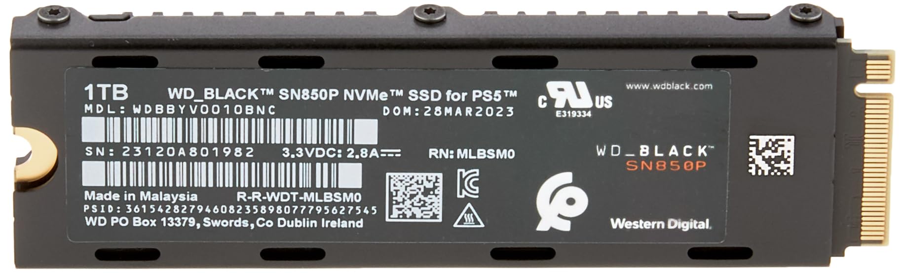 🔥Hot Sale🔥WD_BLACK 2TB SN850P NVMe M.2 SSD for PS5 Consoles