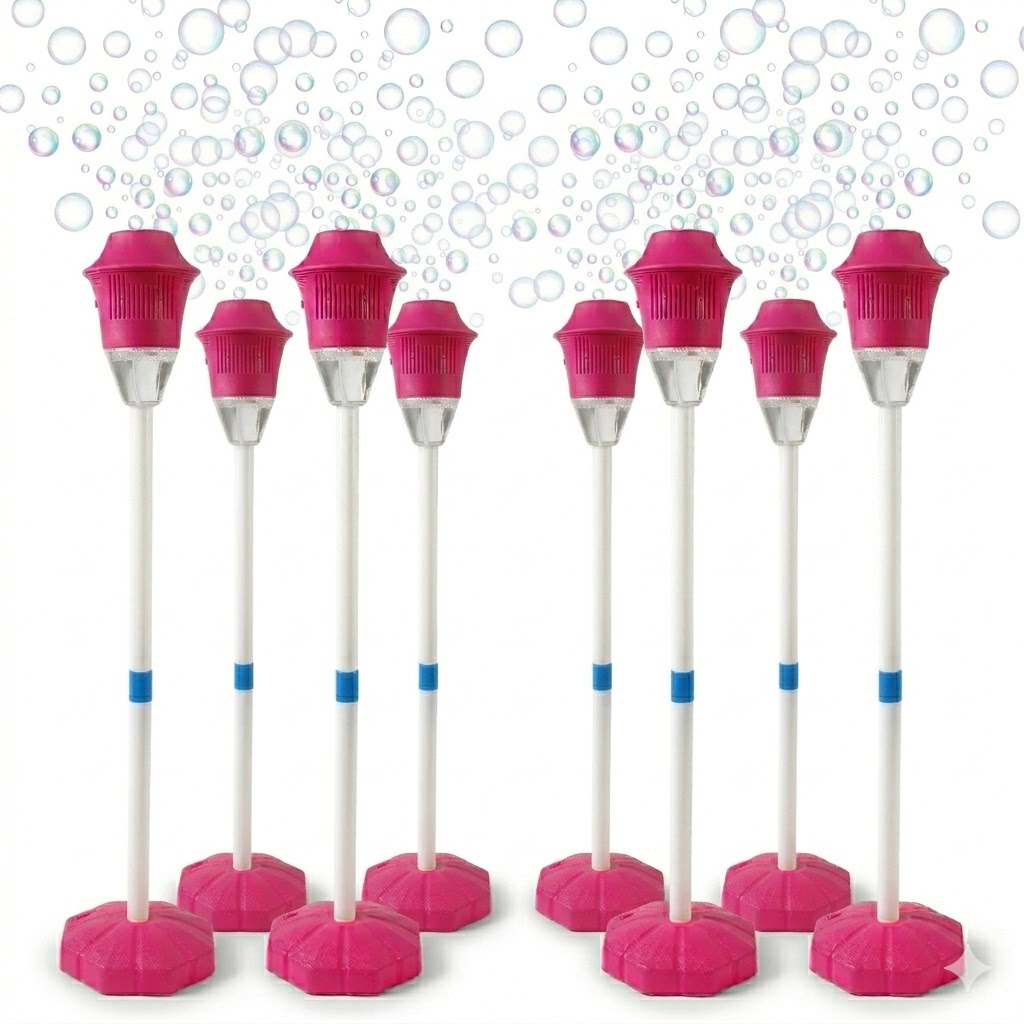 🛒BEST SELLER🚀SEESE Bubble Maker For Kids - Adjustable Height Stand, Auto Blaster with Music, Perfect for Backyard,FunIdeal for Outdoor Parties Holiday gifts