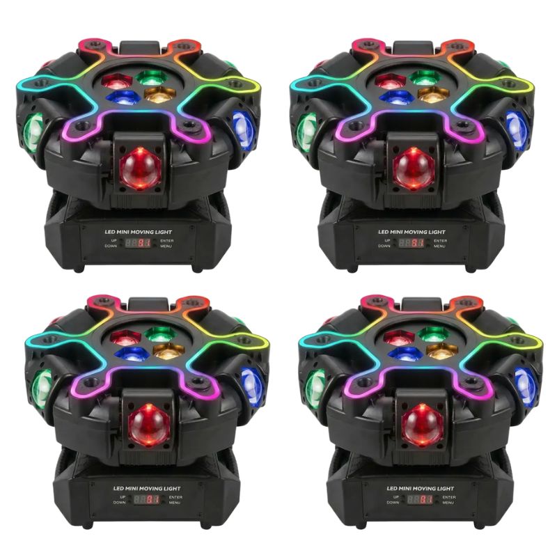 200W Sound-Activated "Bee-Eye" Moving Head DJ Light