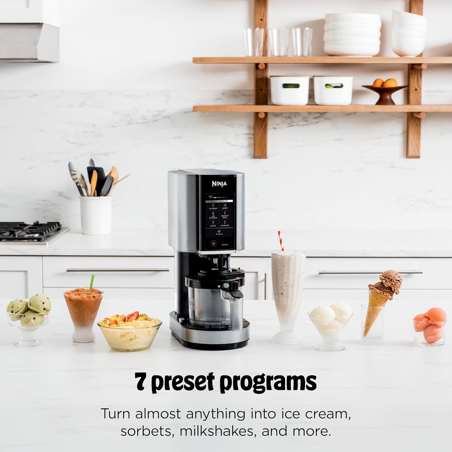 【Double Discount】Ninja CREAMi Scoop & Swirl 13-in-1 Ice Cream Maker, Gelato, Sorbet & Frozen Yogurt Machine, Includes Two 16 oz 2-in-1 Pints