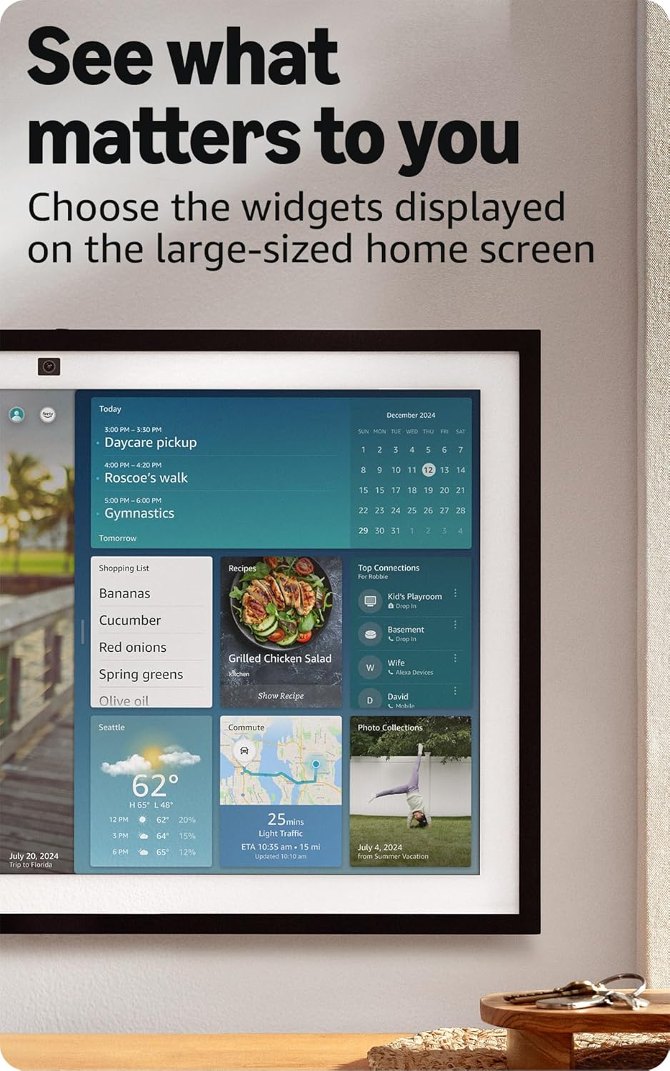 💥Special Offers Like-New  Echo Show 21 (newest model), Full HD 21" kitchen hub for home organization, with built-in Fire TV, Designed for Alexa+