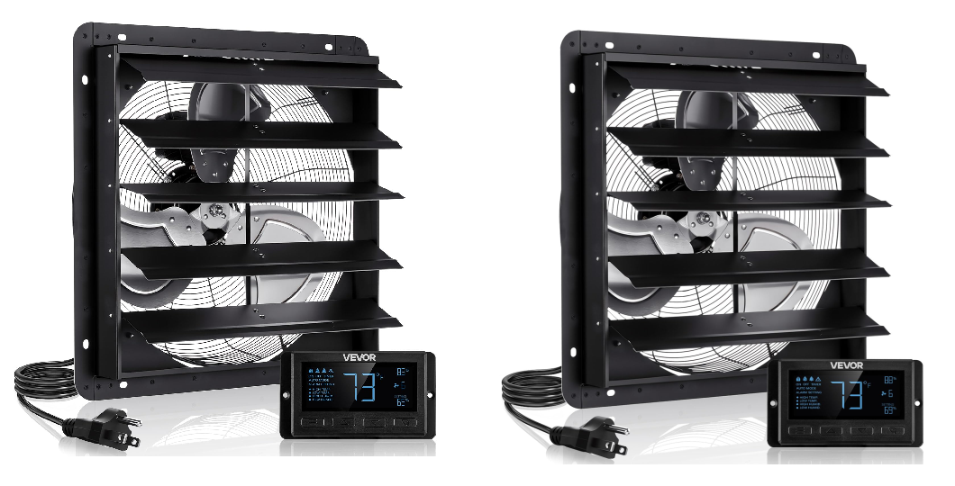 ✨Buy 1 Get 1 Free✨ VEVOR Exhaust Fan, Wall Mounted Attic Fan