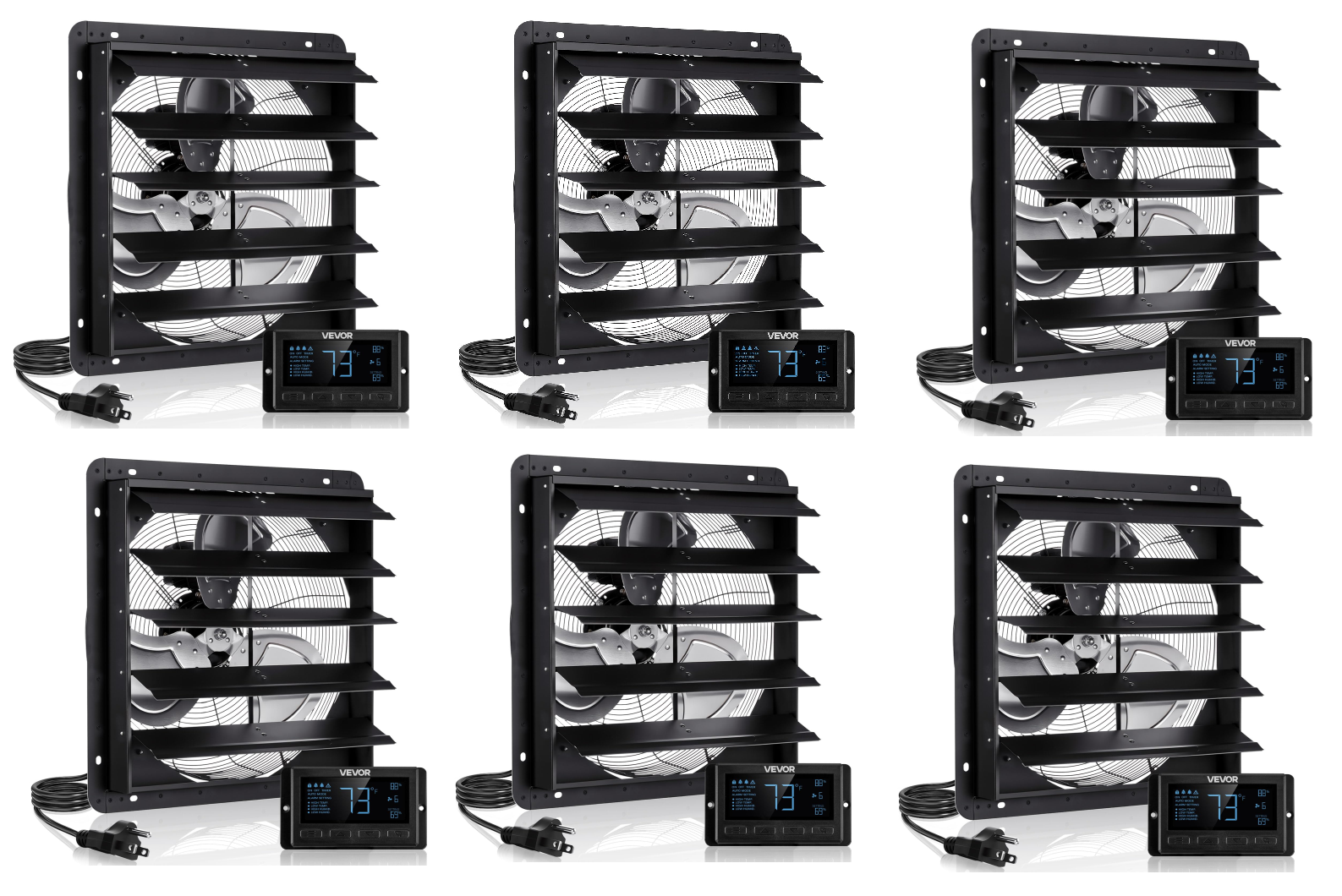 ✨Buy 1 Get 1 Free✨ VEVOR Exhaust Fan, Wall Mounted Attic Fan