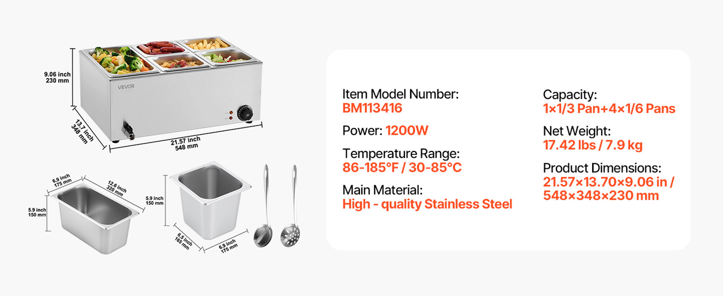Commercial food warmer