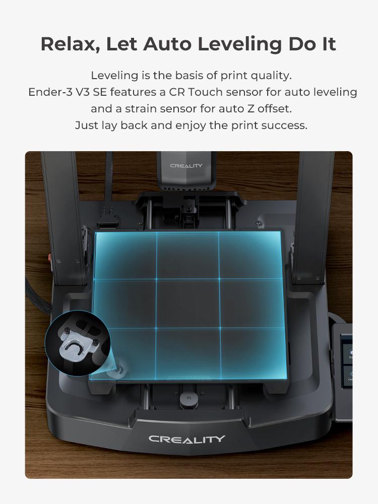 Creality Ender-3 V3 SE 3D Printer - High-Speed Printing & Hassle-Free Assembly