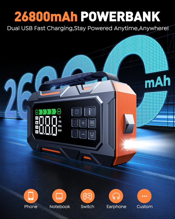 【New Release】Buture Beta09 Jump Starter 8000A All‑in‑One Roadside Power Pack