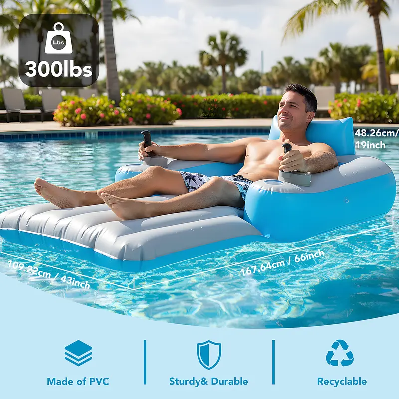 ⏰Last Day Clearance Sale ⏰ -Motorized Pool Float with Canopy