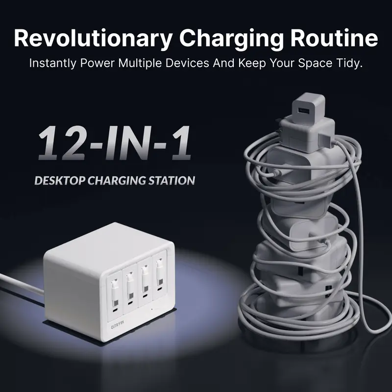 Gitryin 12-in-1 Desktop Charging Station